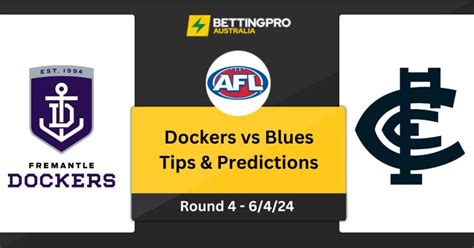 Fremantle vs Carlton Prediction & Tips .